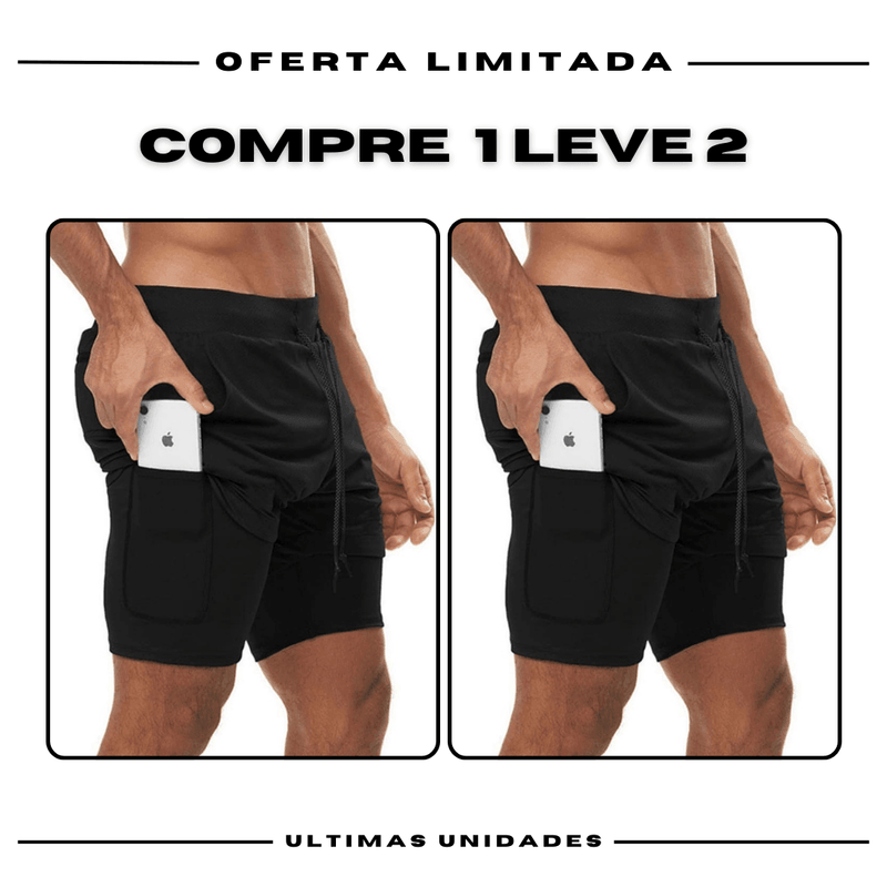kit 2 Bermudas Academia Masculinas Fila ProFit [COMPRE 1 LEVE 2]