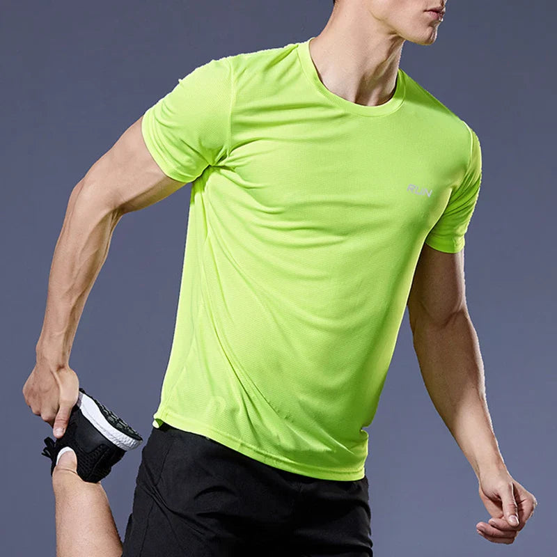 Camiseta de Compressão Para Treino RUN DRY-FIT Camisa Academia, Fitness, Musculação