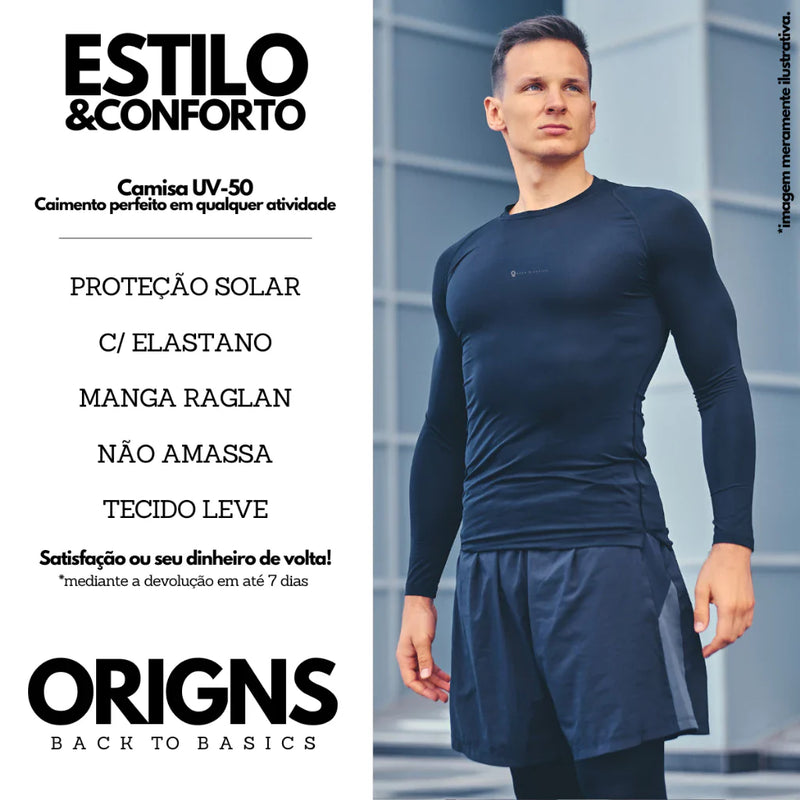 Camisa Térmica Proteção UV +Frete Grátis